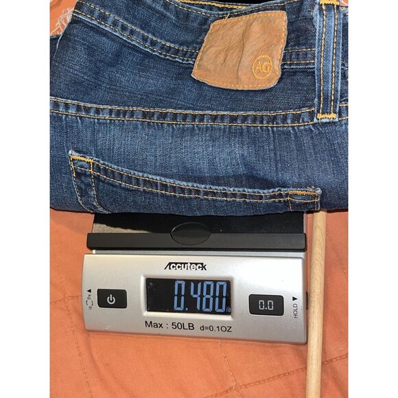 AG Adriano Goldschmied Mens Frayed Hem Denim Shorts Size 31x32 - Picture 9 of 10